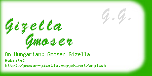 gizella gmoser business card